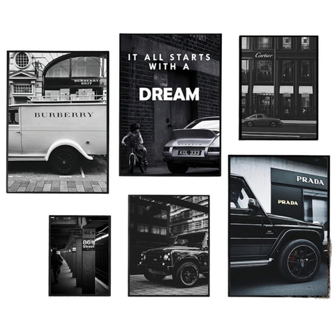 Luxury Cars & Lifestyle Poster · Wall Art · Unframed Print