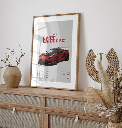 Classic Sports Car Poster · BMW, Lotus & Subaru Legends · Gift for Him · Living Room & Office Wall Art · Unframed Print